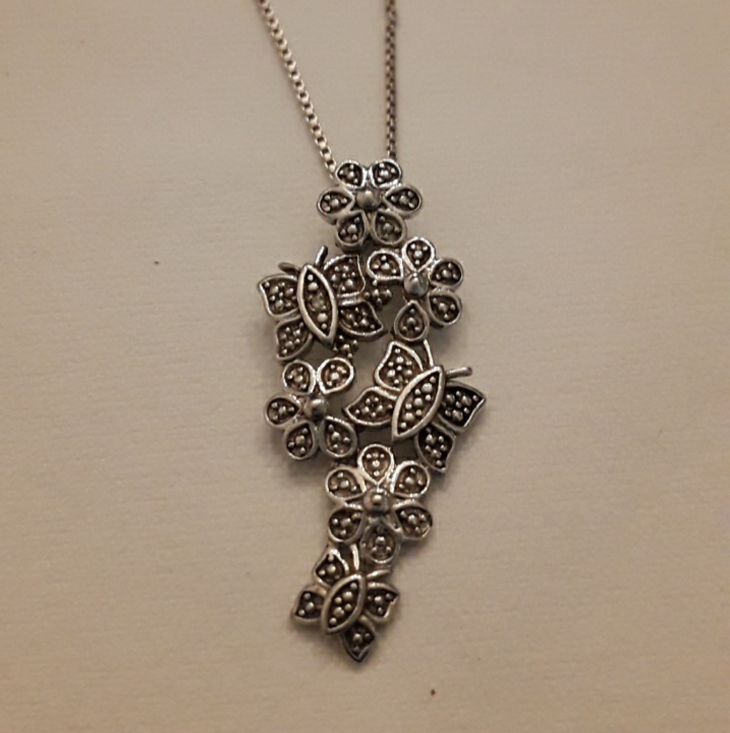 925 Silver Butterfly Necklace